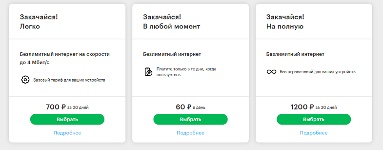 Безлимитный интернет МегаФон для компьютера